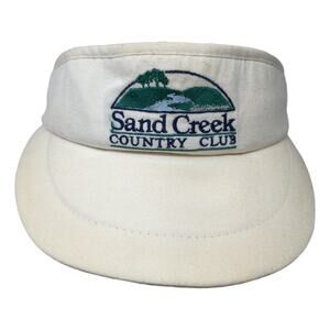 Texace Sand Creek Country Club Slideback Visor Hat White OS Embroidered